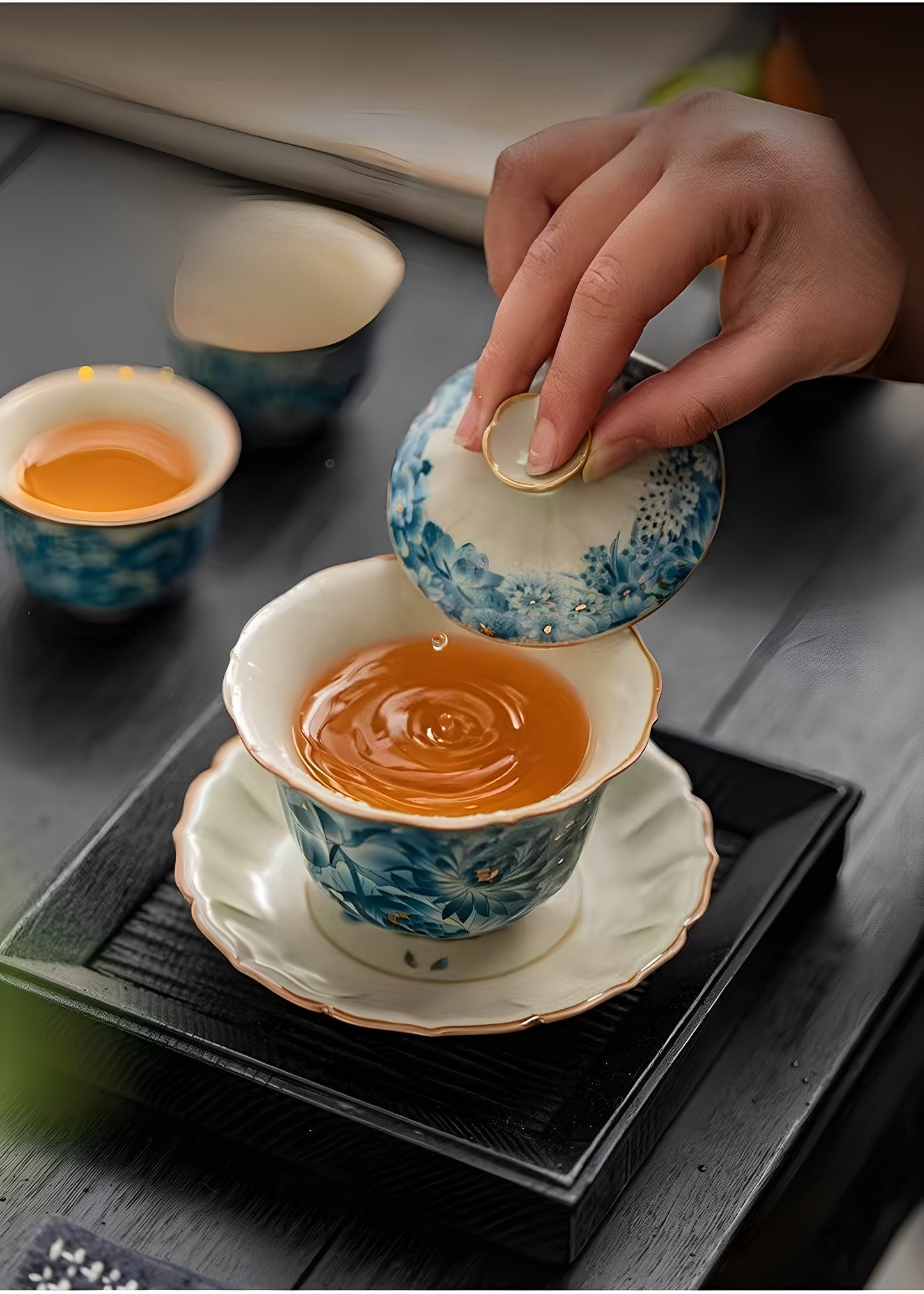 Golden Flora Majesty Tea Set