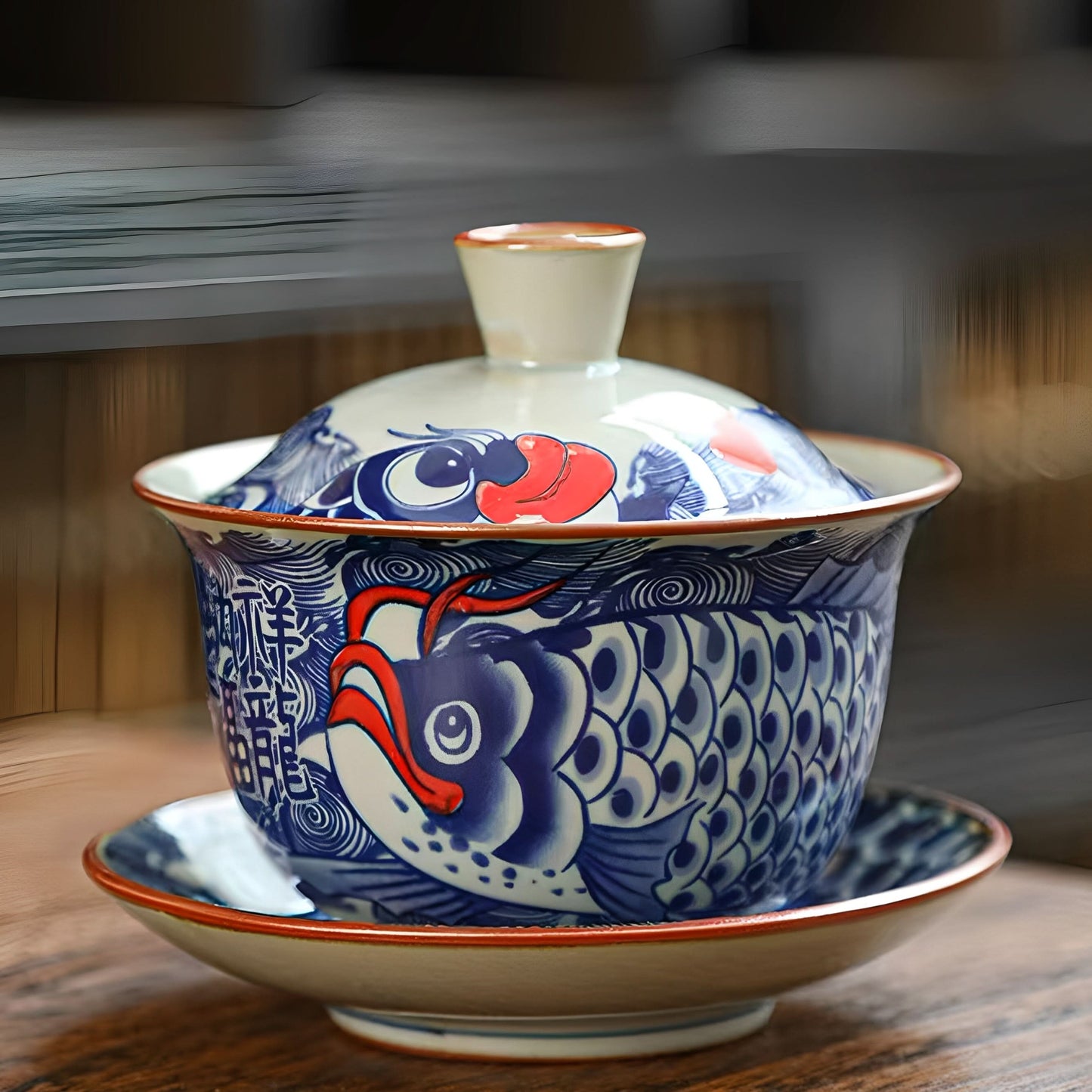 Blue-and-White Nature’s Poetry Tea Set
