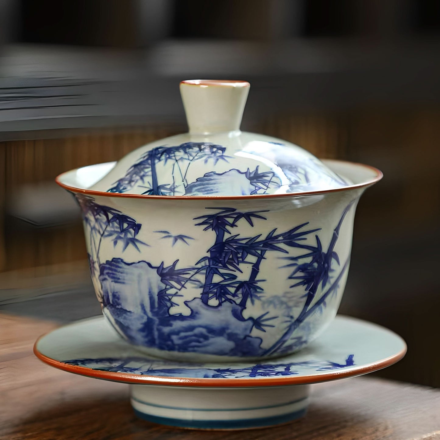 Blue-and-White Nature’s Poetry Tea Set