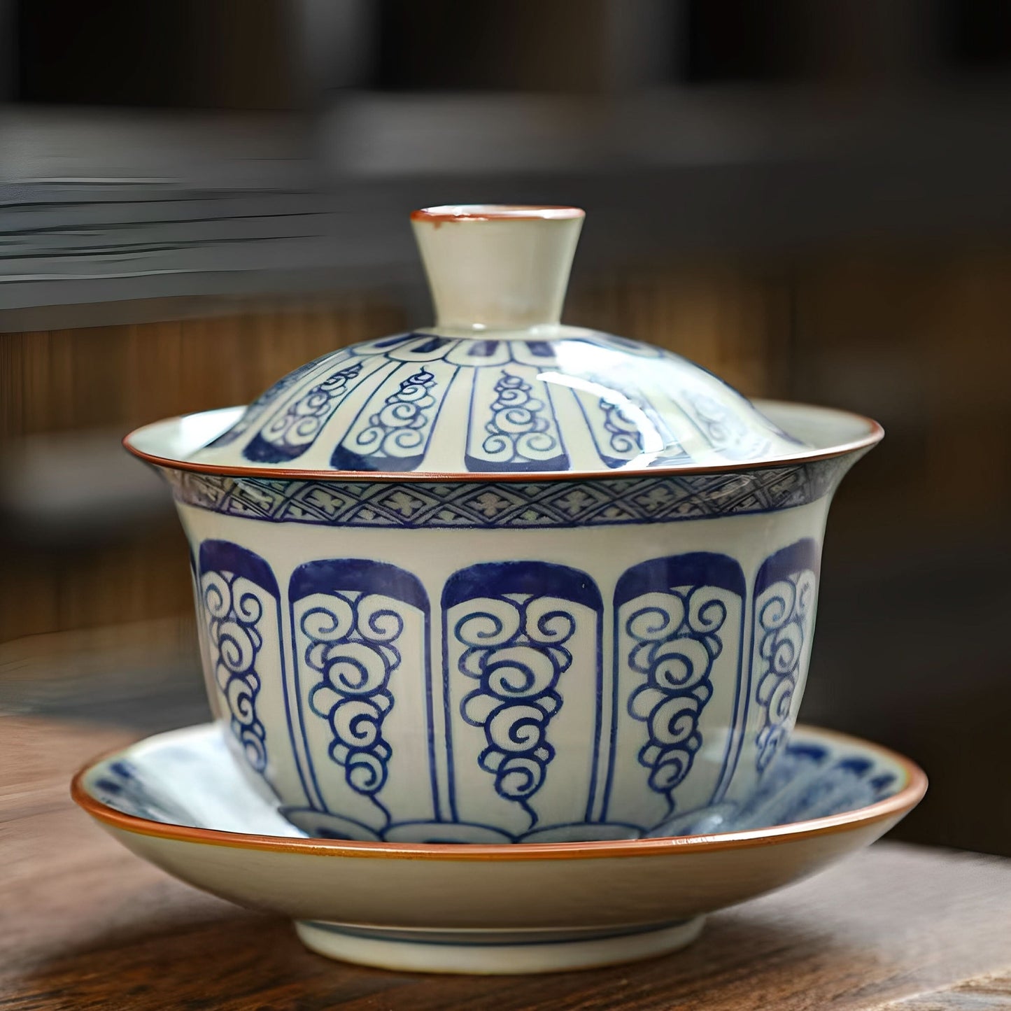 Blue-and-White Nature’s Poetry Tea Set