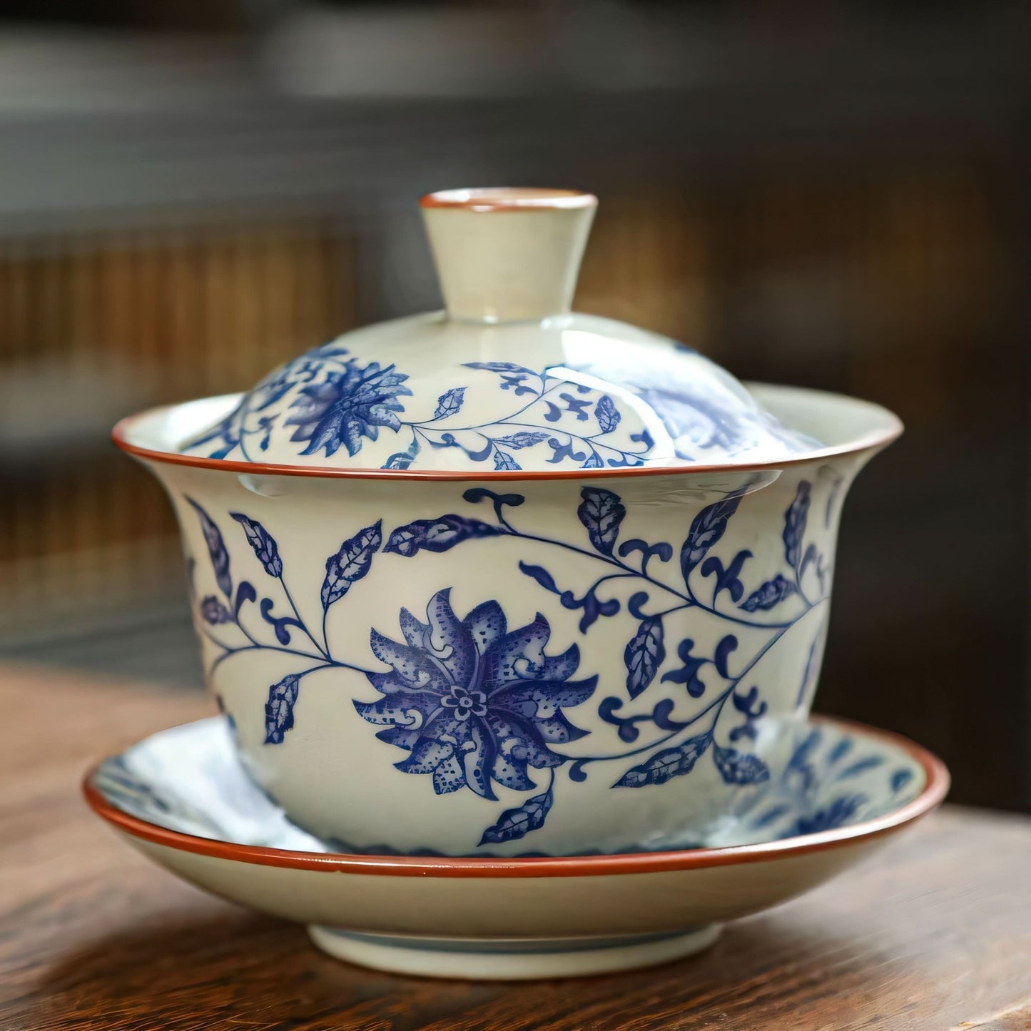 Blue-and-White Nature’s Poetry Tea Set