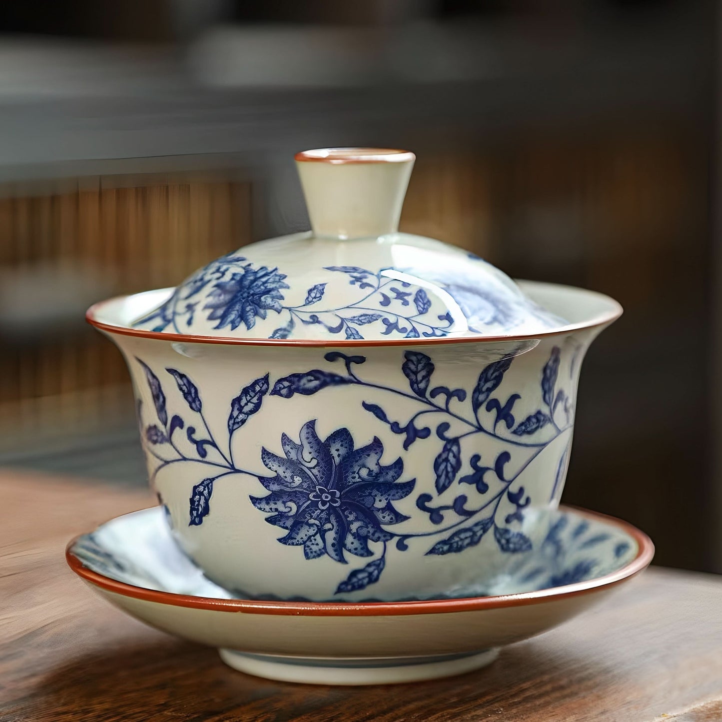 Blue-and-White Nature’s Poetry Tea Set