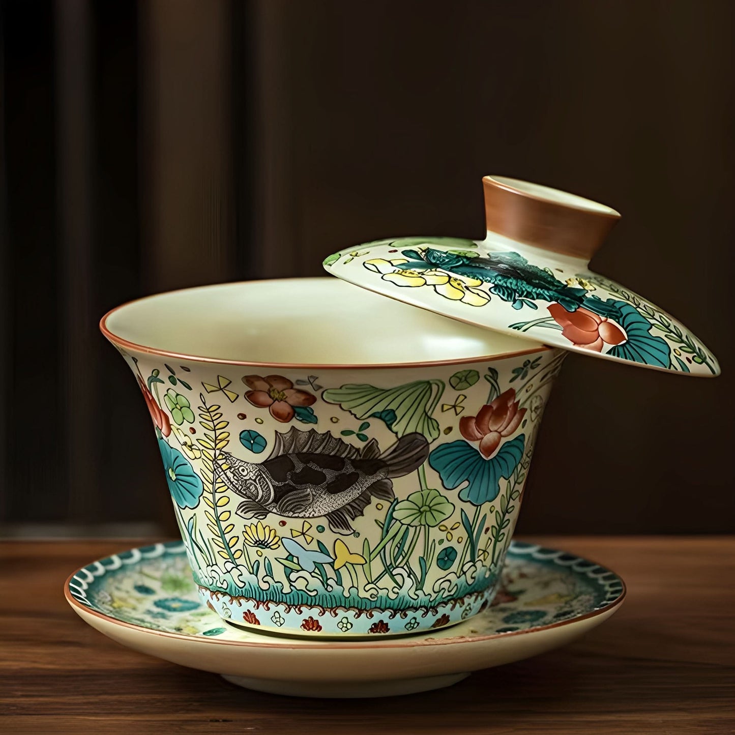 Enamel Majesty Tea Set