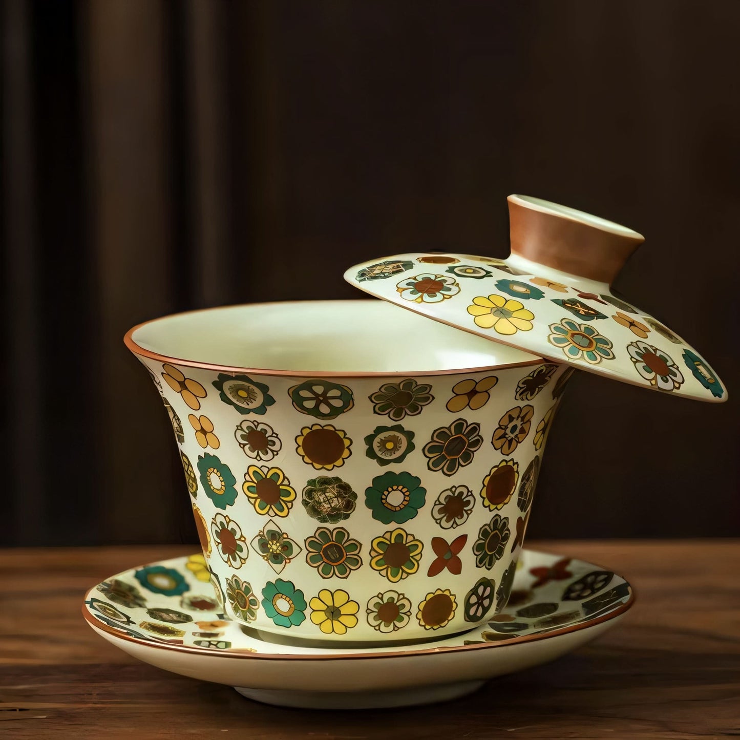Enamel Majesty Tea Set