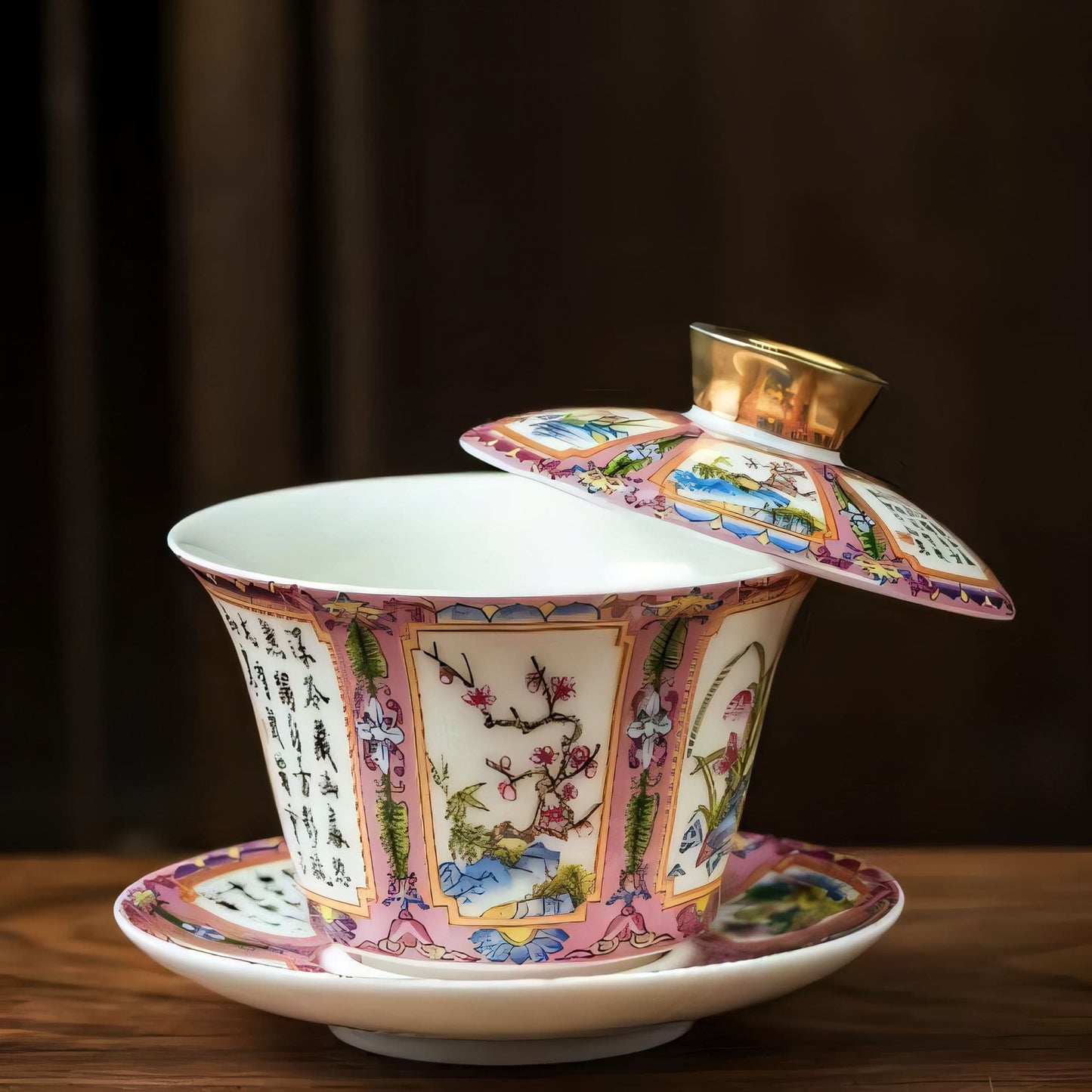 Enamel Majesty Tea Set