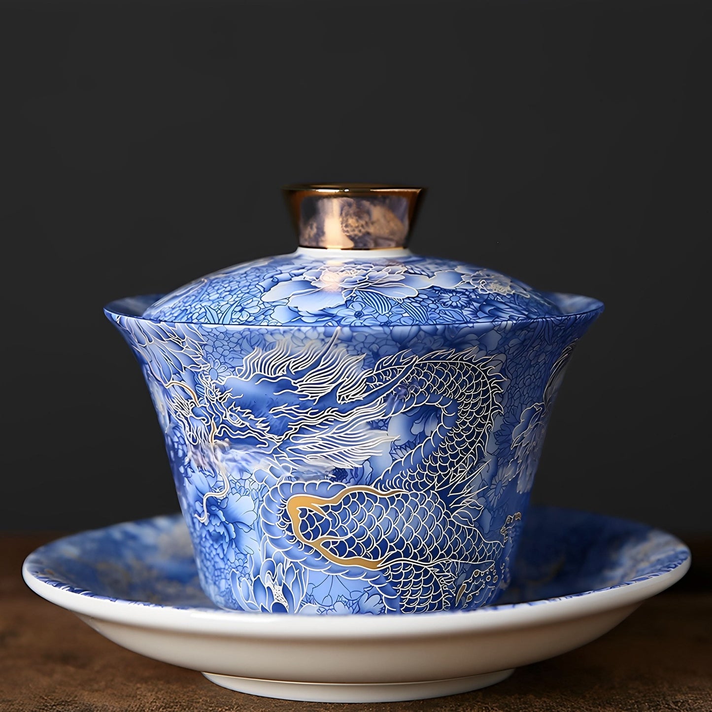 Thangka-Inspired Chinese Tea Set