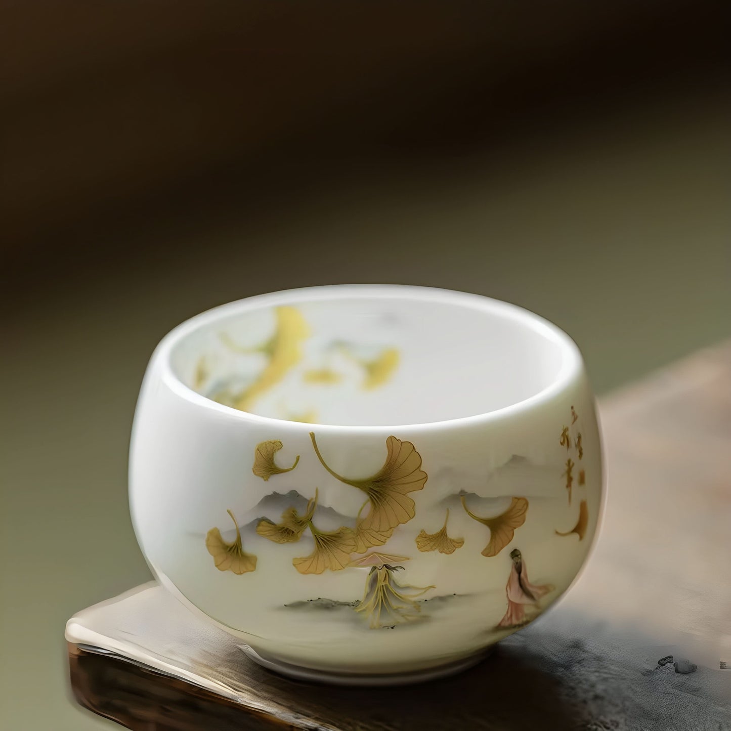 Thrice-Blessed Zen Tea Cup
