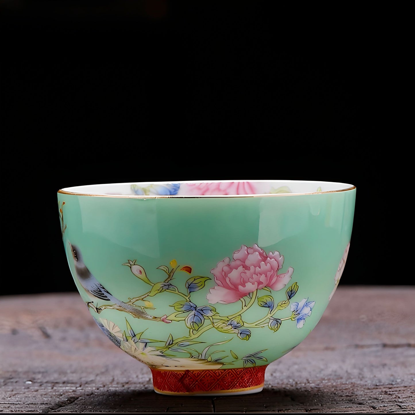 Imperial-Style Enamel Porcelain Palace Cup