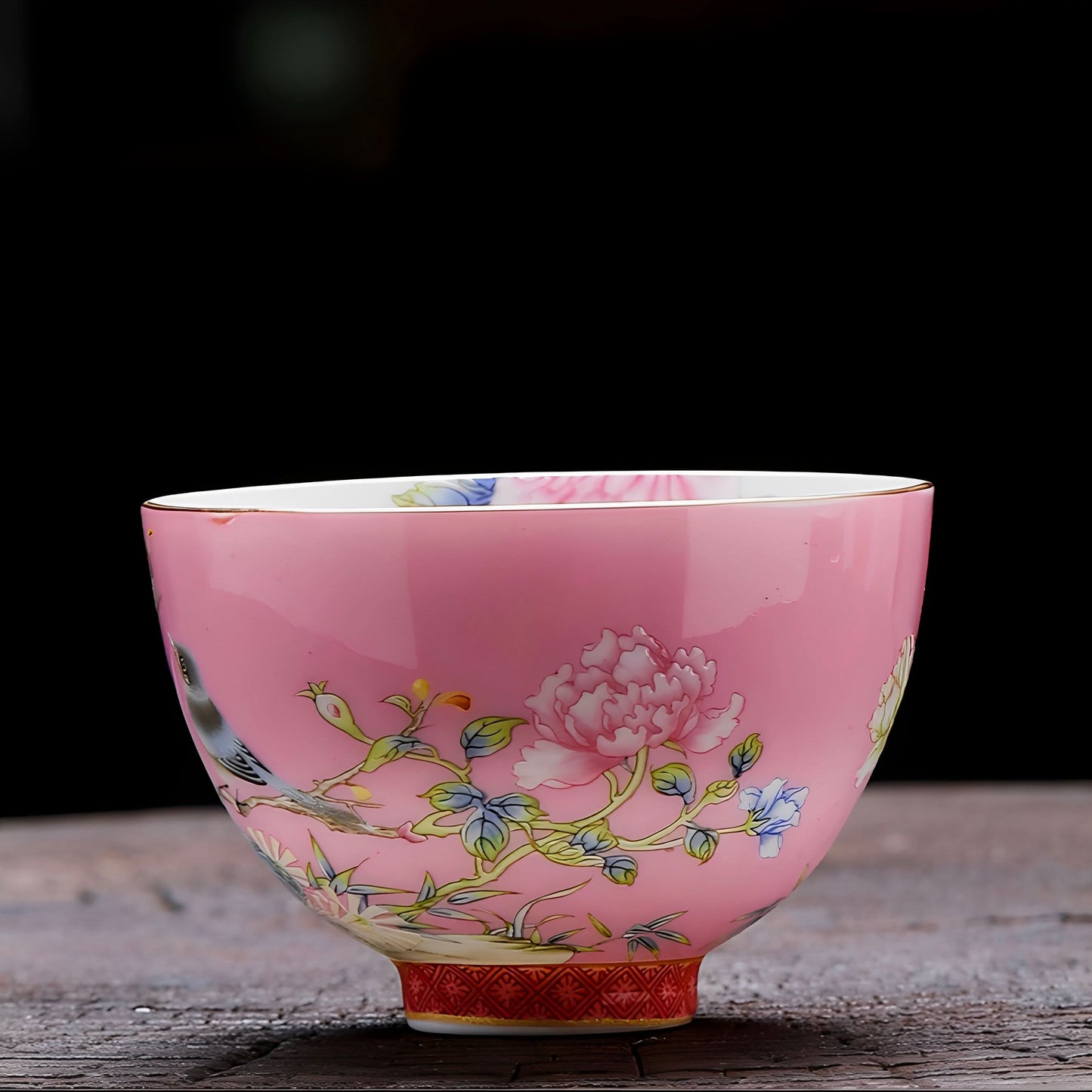 Imperial-Style Enamel Porcelain Palace Cup