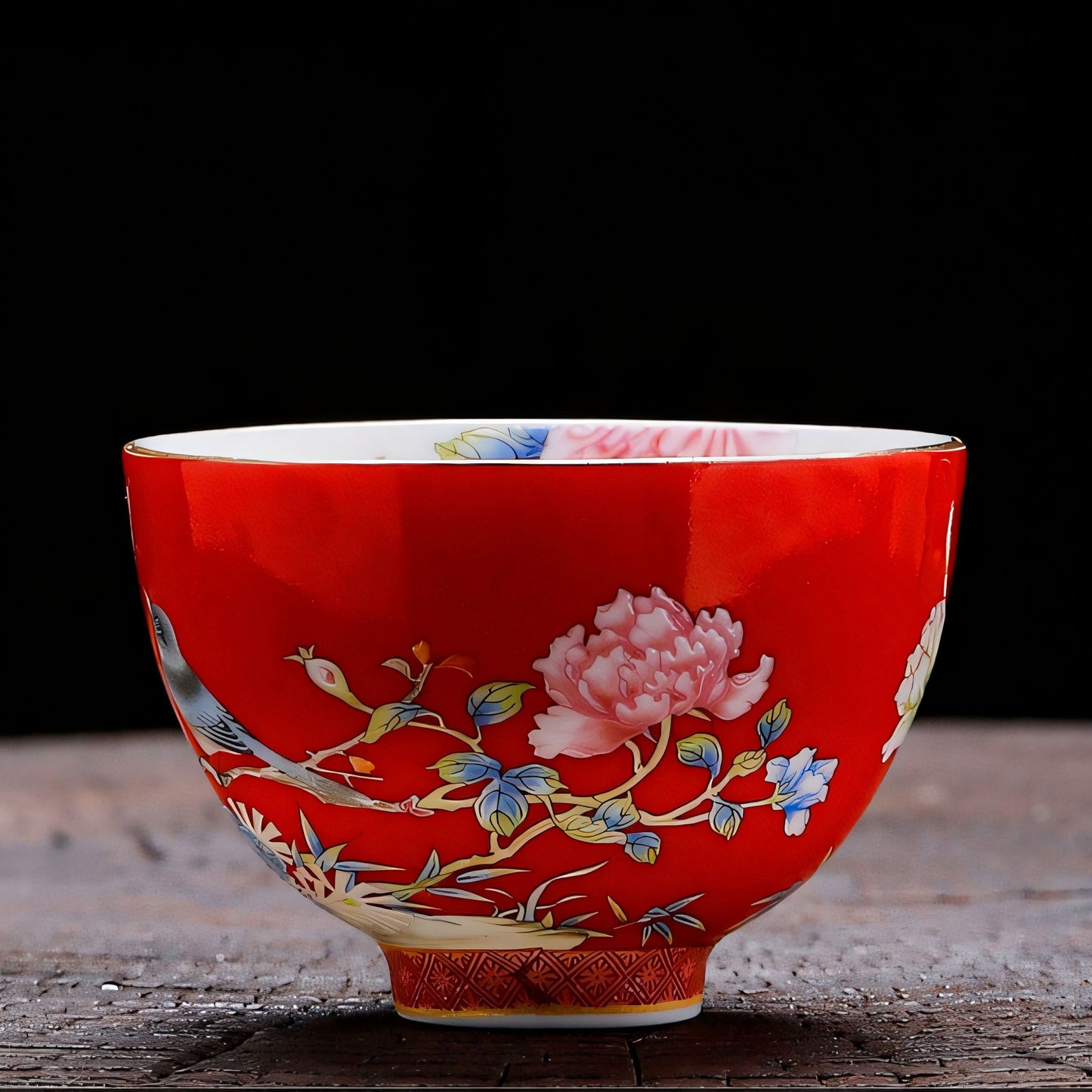 Imperial-Style Enamel Porcelain Palace Cup