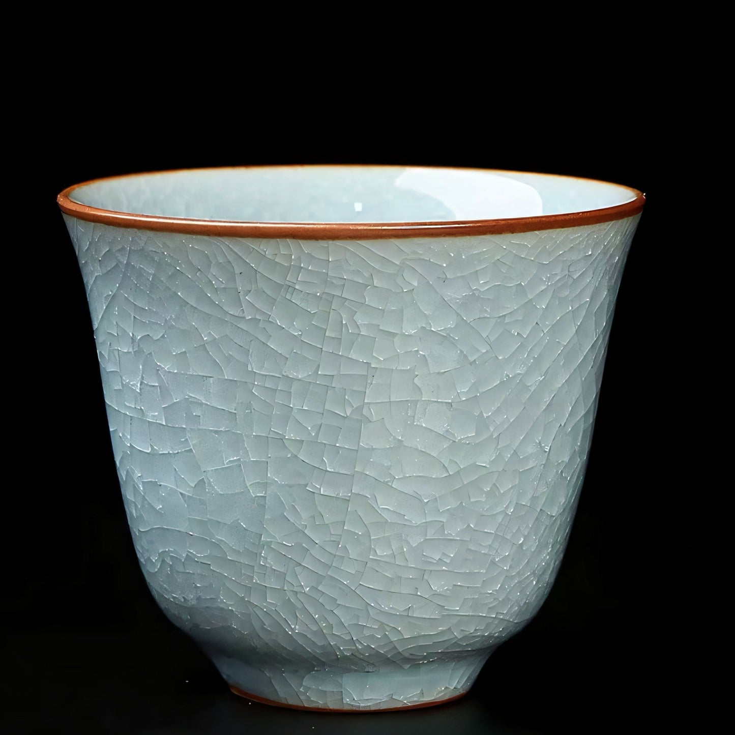 Ru kiln ice flower tea cup