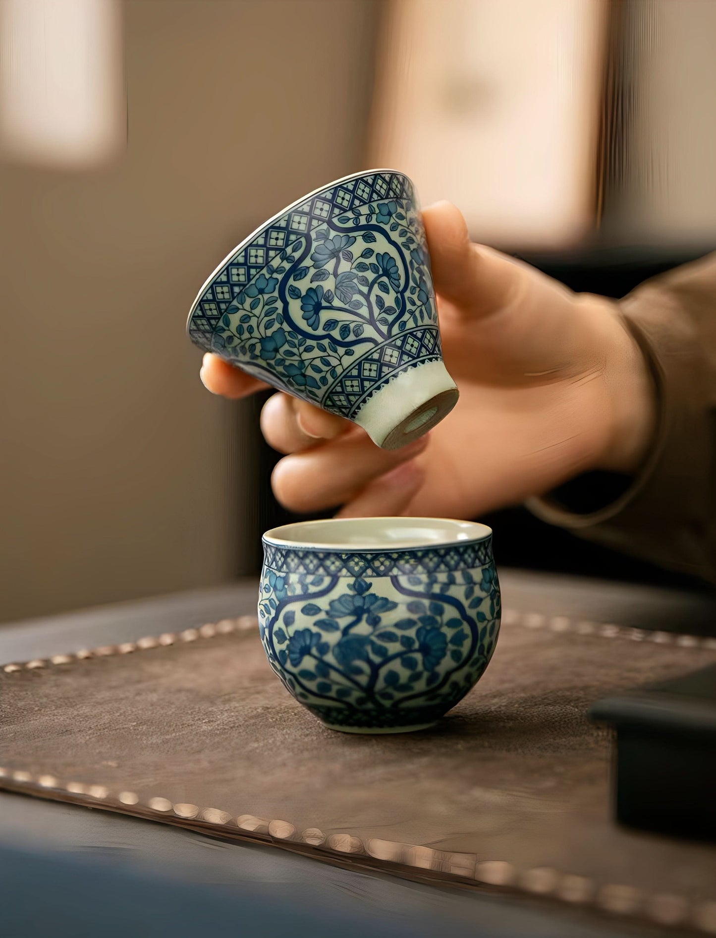 Floral Opulence Tea Cup