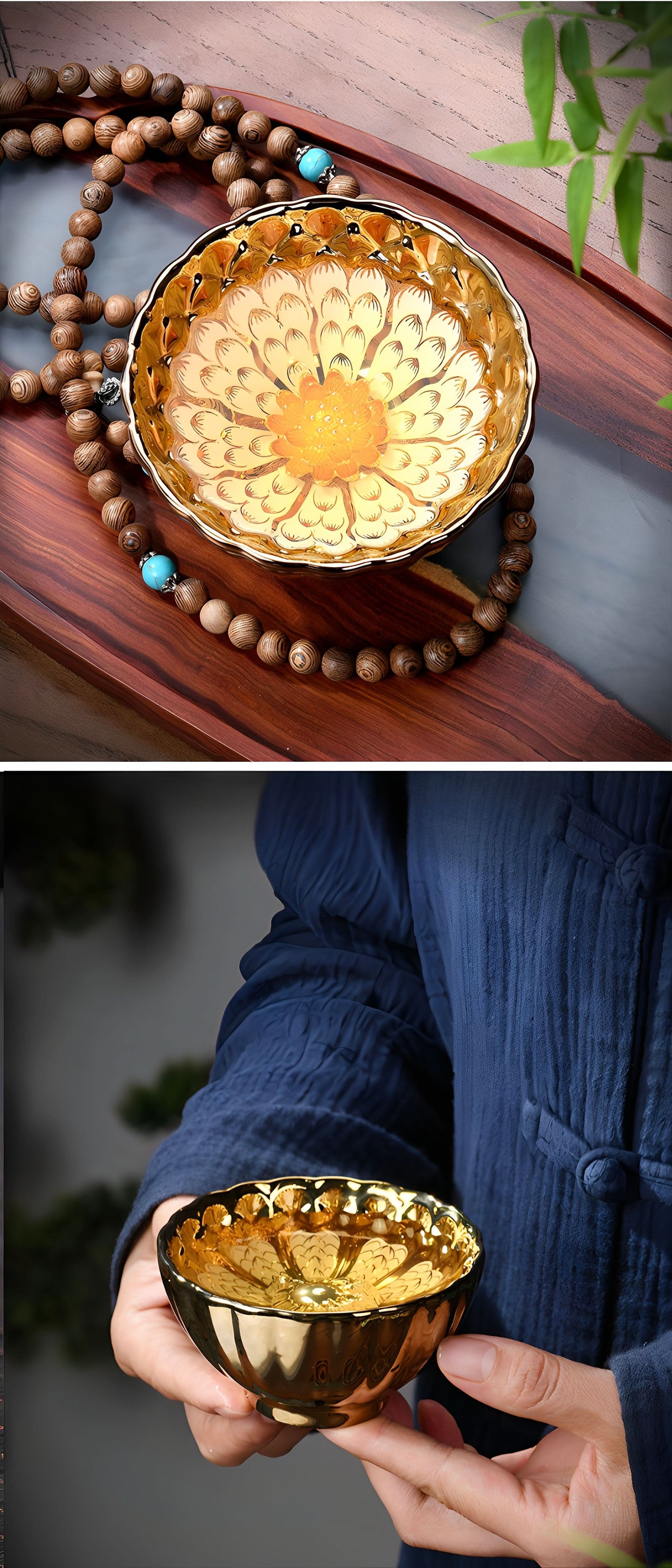 Golden Dragon-Scale Ceramic Jian Zhan