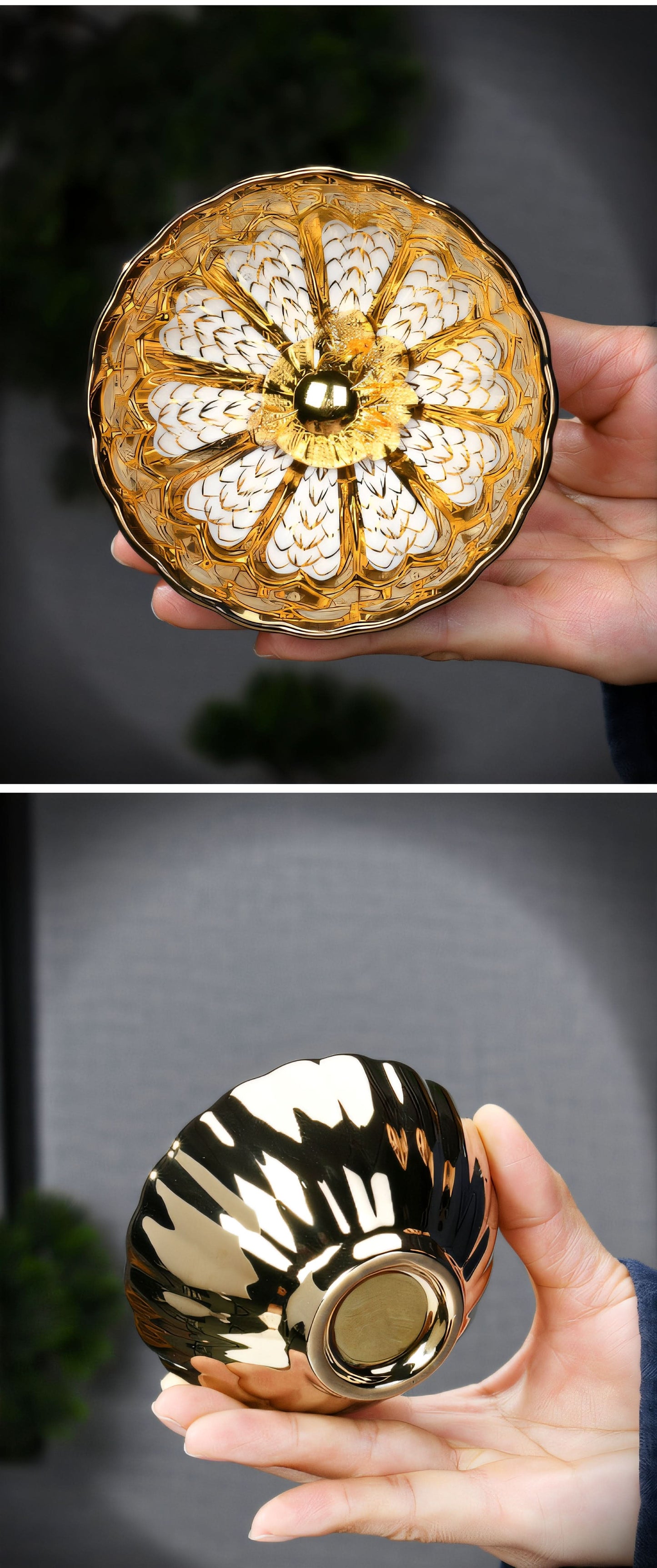 Golden Dragon-Scale Ceramic Jian Zhan