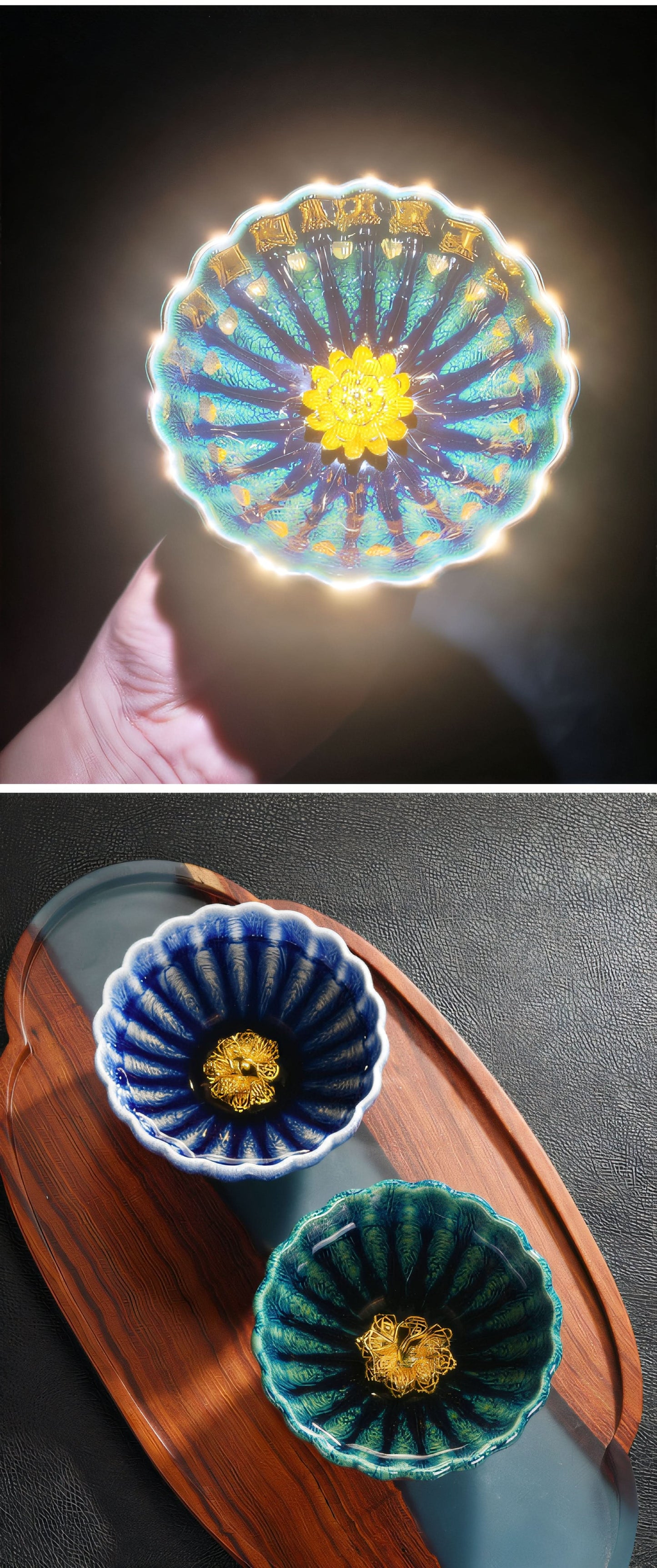 Silver Lotus Ceramic Jian Zhan