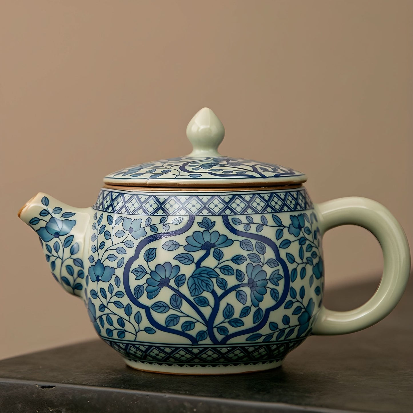 Gilded enamel