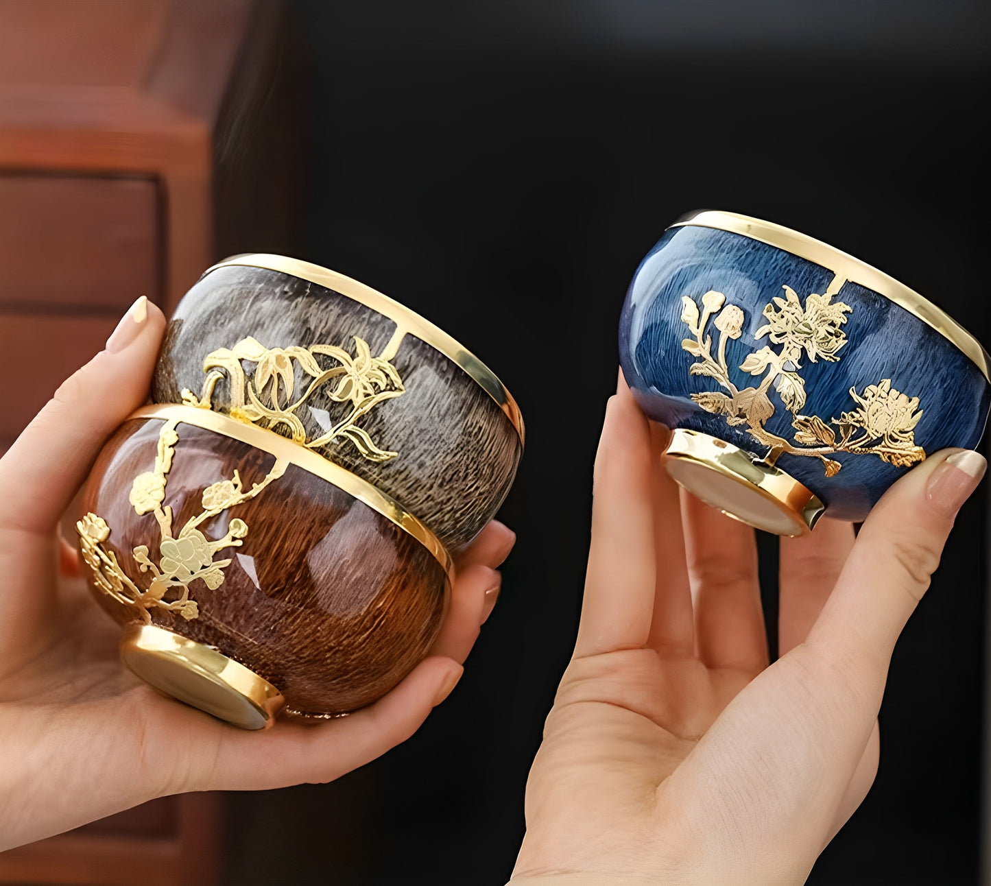 Gold Inlaid With Jade