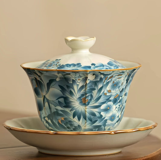Ru kiln three-color Tea Set