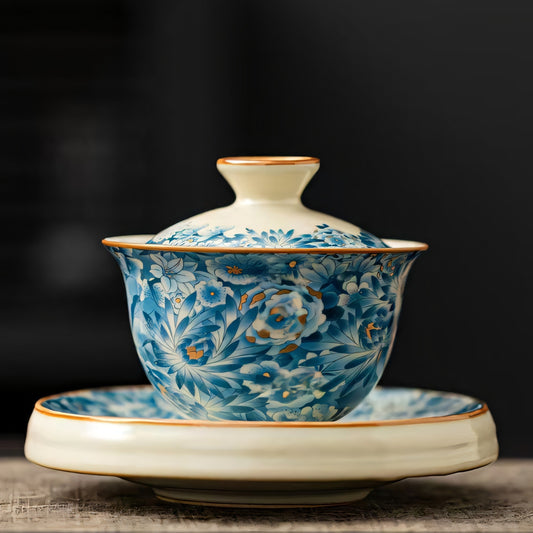 Golden Flora Majesty Tea Set