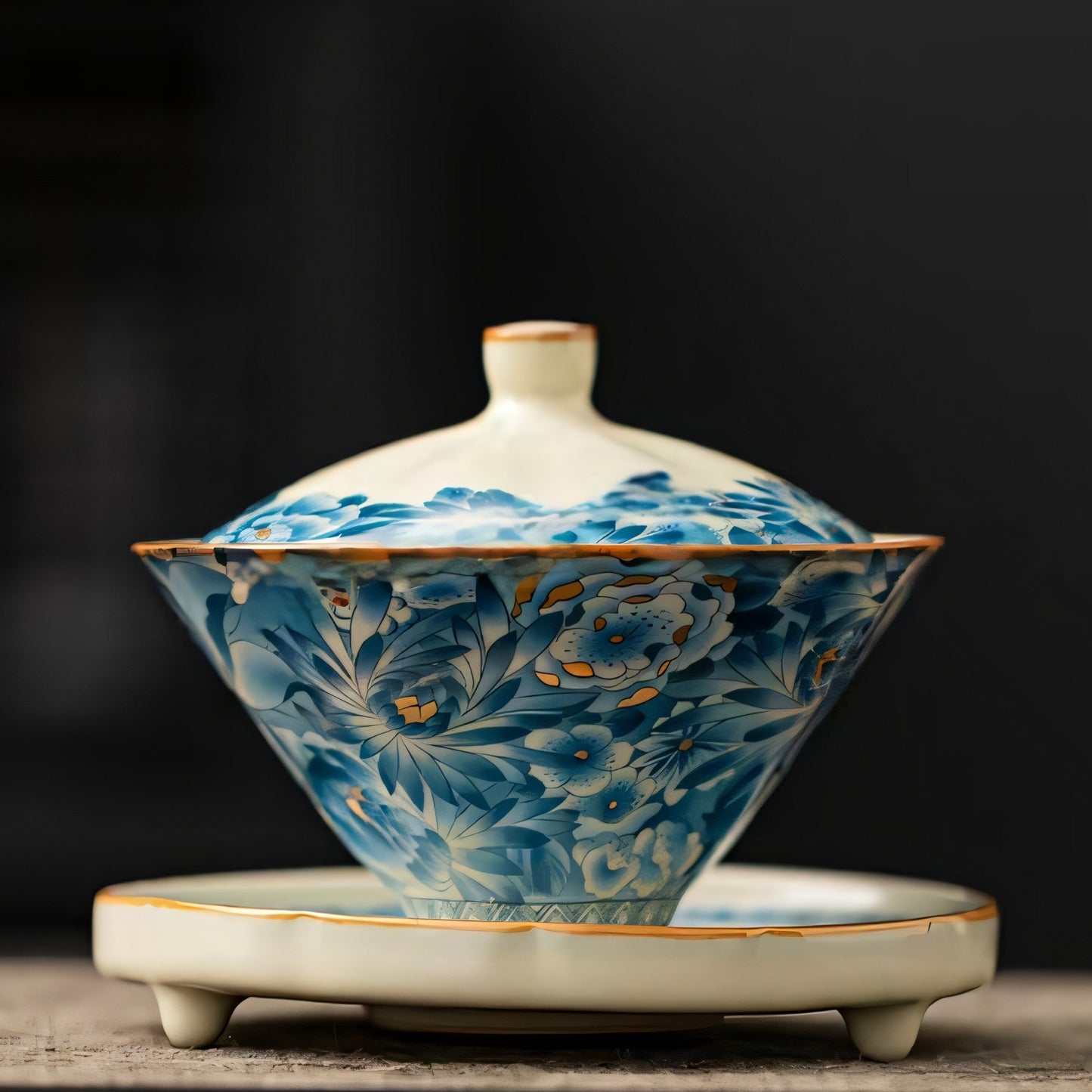 Golden Flora Majesty Tea Set