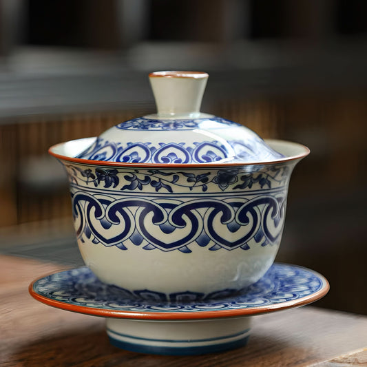 Blue-and-White Nature’s Poetry Tea Set