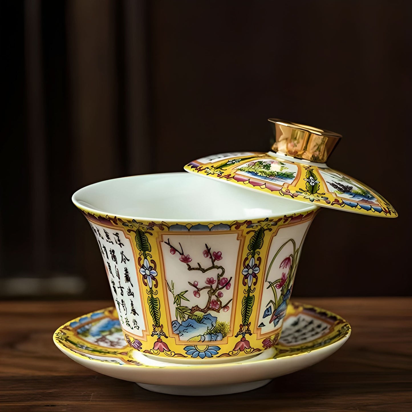Enamel Majesty Tea Set