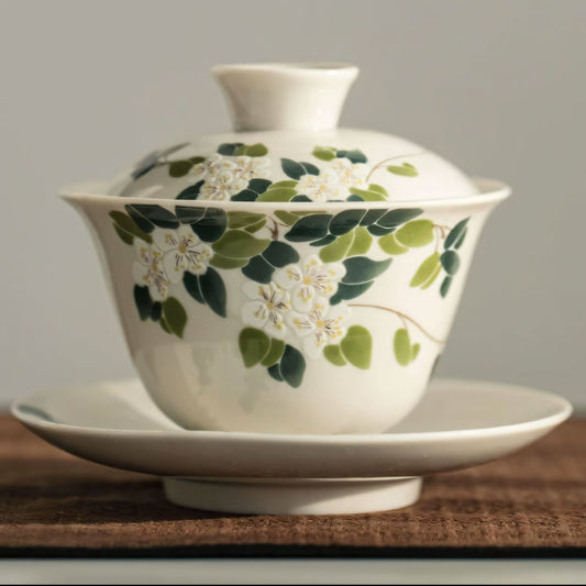 Botanical Ash Glazed Tea Set