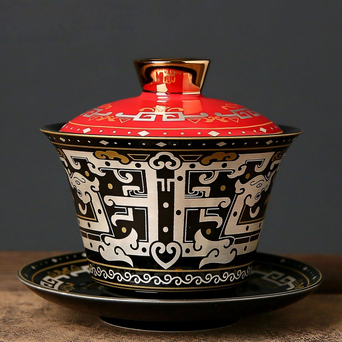 Thangka-Inspired Chinese Tea Set