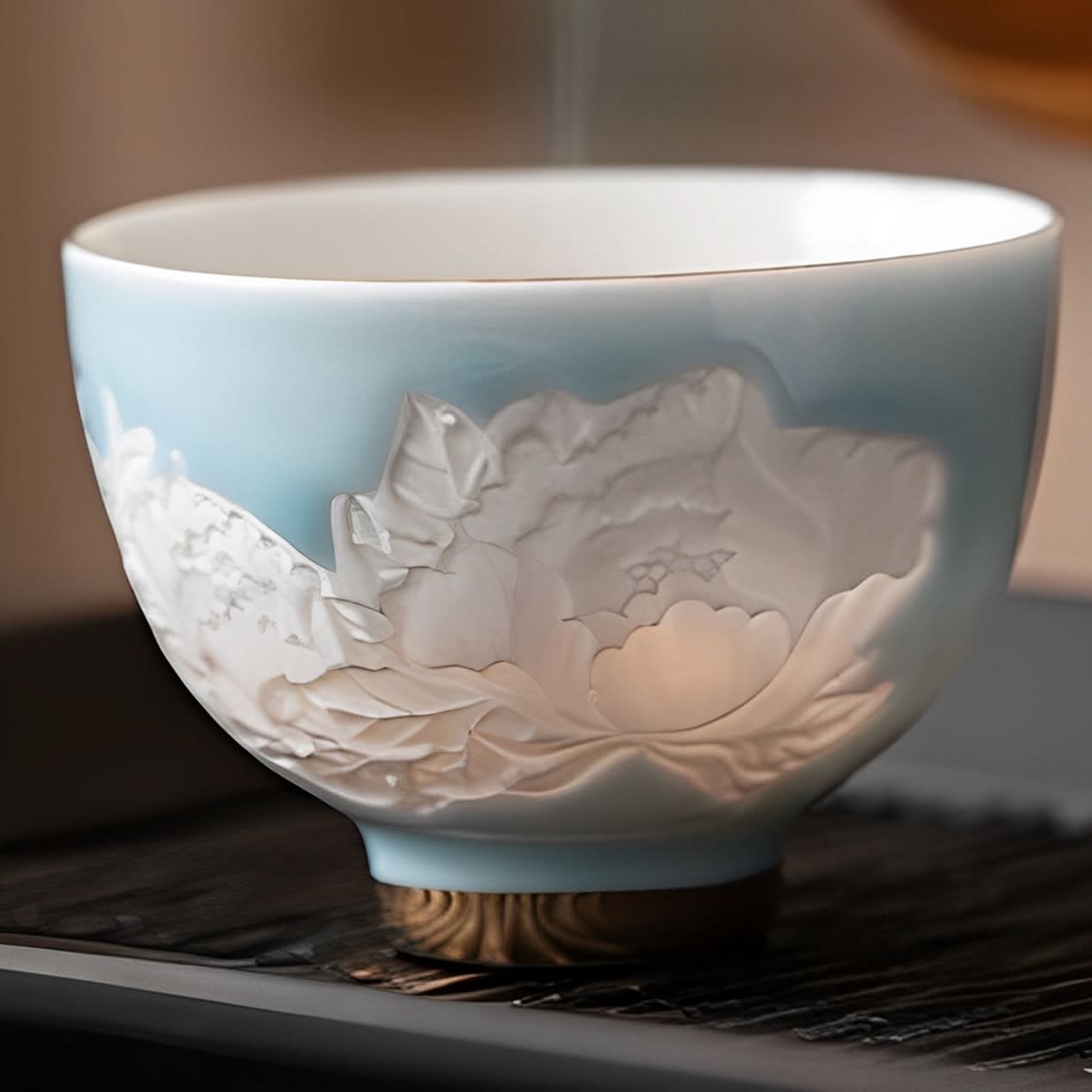 Shadow Engraving Butterfly Love Cup