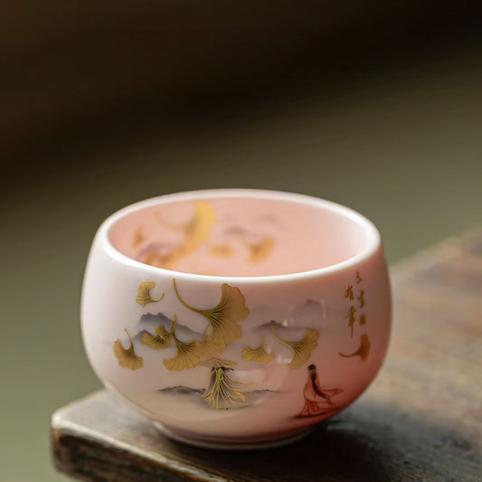 Thrice-Blessed Zen Tea Cup