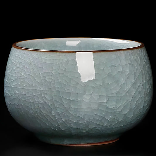 Ru kiln ice flower tea cup