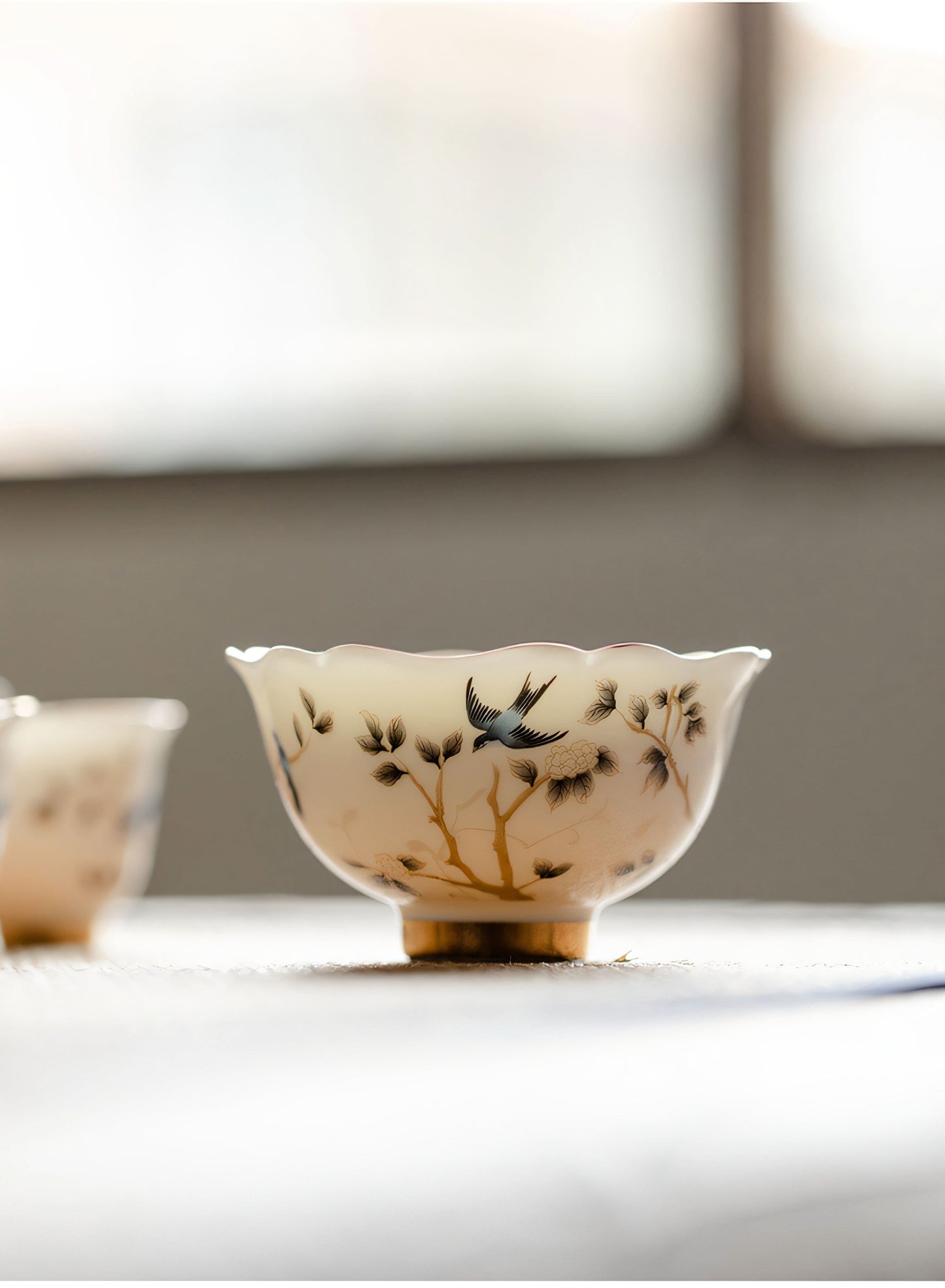 Fine White Porcelain Tea Cup