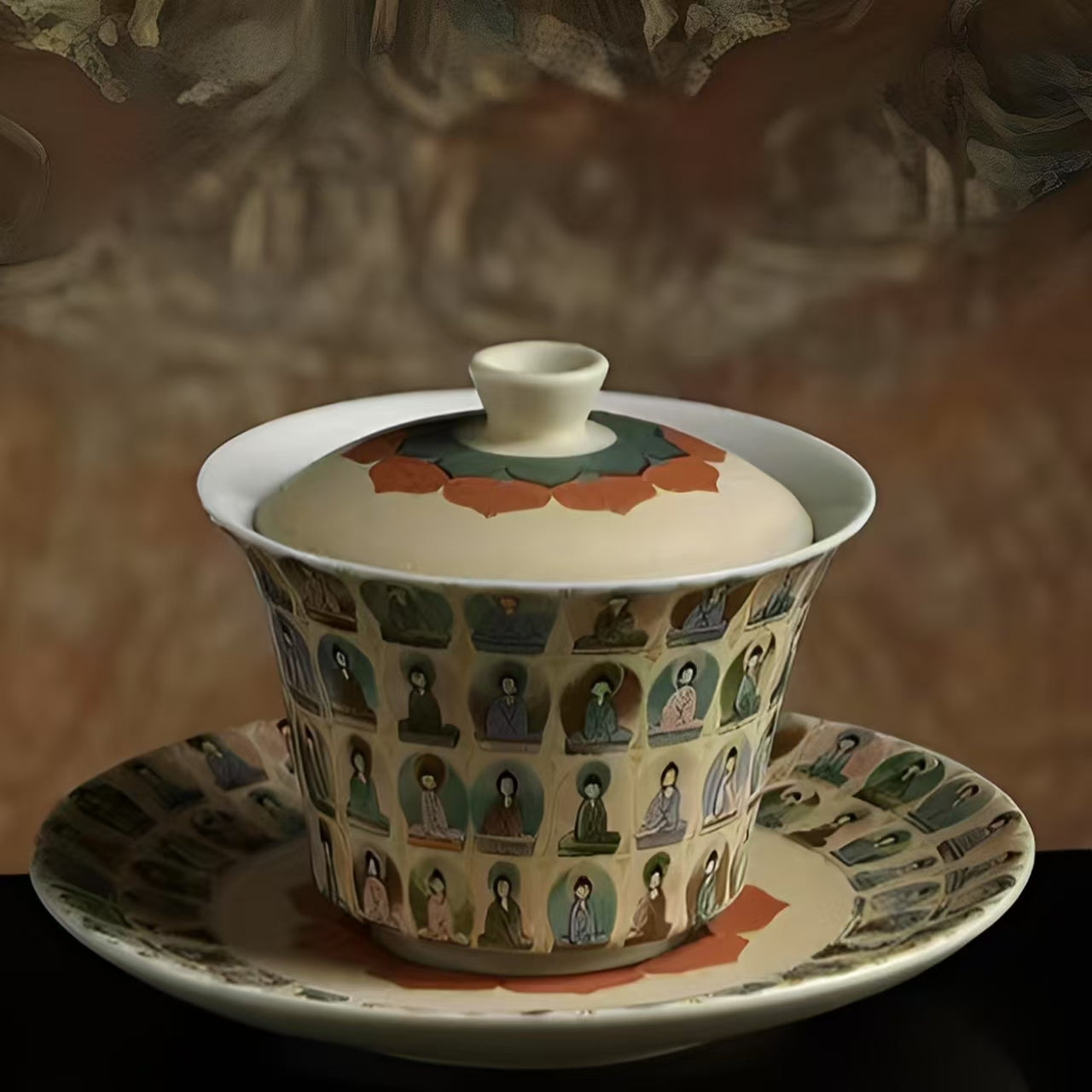 Dunhuang-Inspired Retro Tea Set