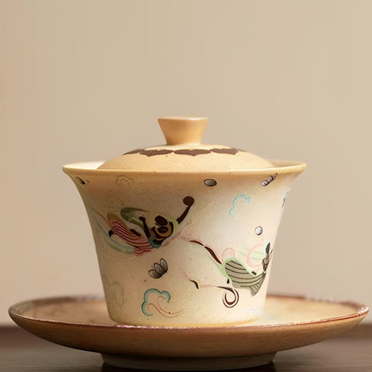 Dunhuang-Inspired Retro Tea Set
